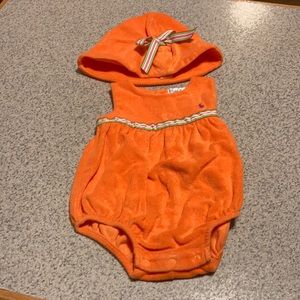 Ralph Lauren Orange Terry 2-Pc Size 3 Mos